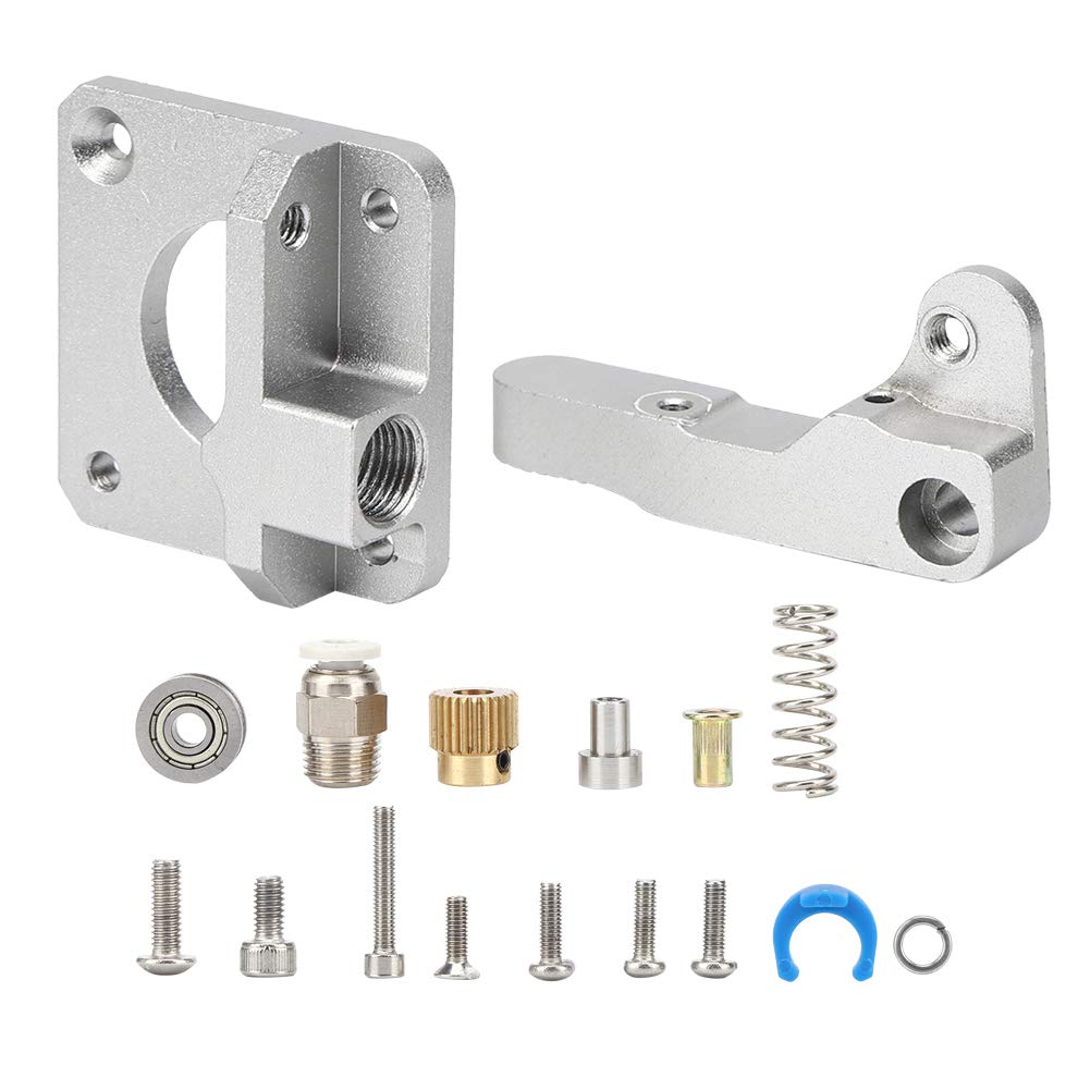 review Printer Accessory, All-Aluminum Alloy Extruder Parts Long Service Life Reliability for 1.75mm Consumables for Series 3D Printers