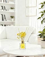 Vista 6 de Reed Diffuser Set-Lemon Verbena Scent Fragrance Oil Diffuser with 6 Reed Sticks Home & Bedroom Bathroom Decor,3.38 fl oz (100ml) (Lemon Verbena)