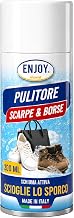 ENJOY HOME Pulitore Schiuma Attiva Scarpe e Borse 200ml : Spray Smacchiatore Universale Senza Risciacquo per Sneakers, Camoscio, Pelle e Tessuti. Made in Italy