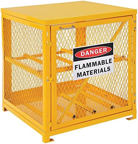 Global Industrial Storage Cabinet Single Door Horizontal, 4 Cylinder Capacity