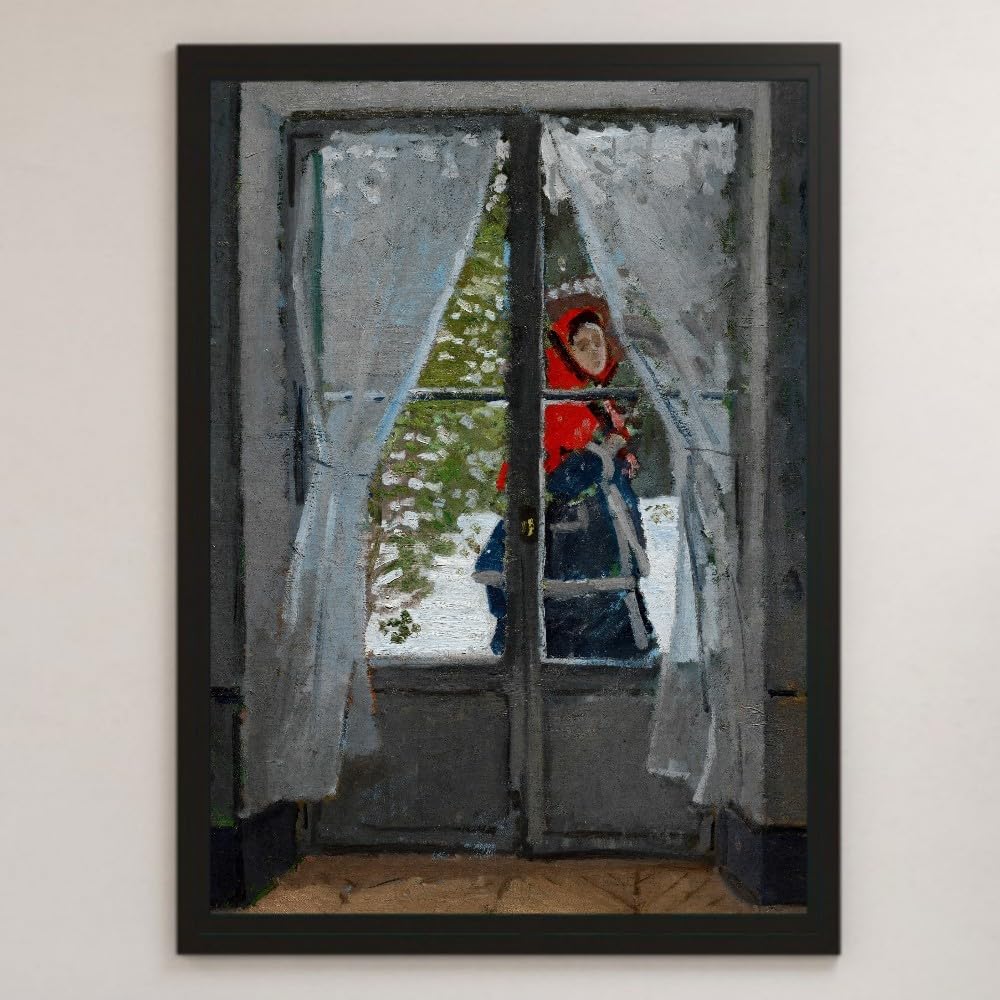 Amazon.co.jp: クロードモネ『赤い頭巾、モネ夫人の肖像』絵画 アート