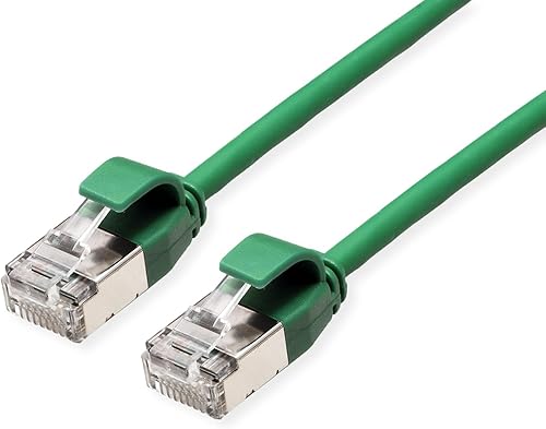 ROLINE U/FTP DataCenter Patchkabel Kat.6A (Class EA), LSOH, Slim, grün, 1 m