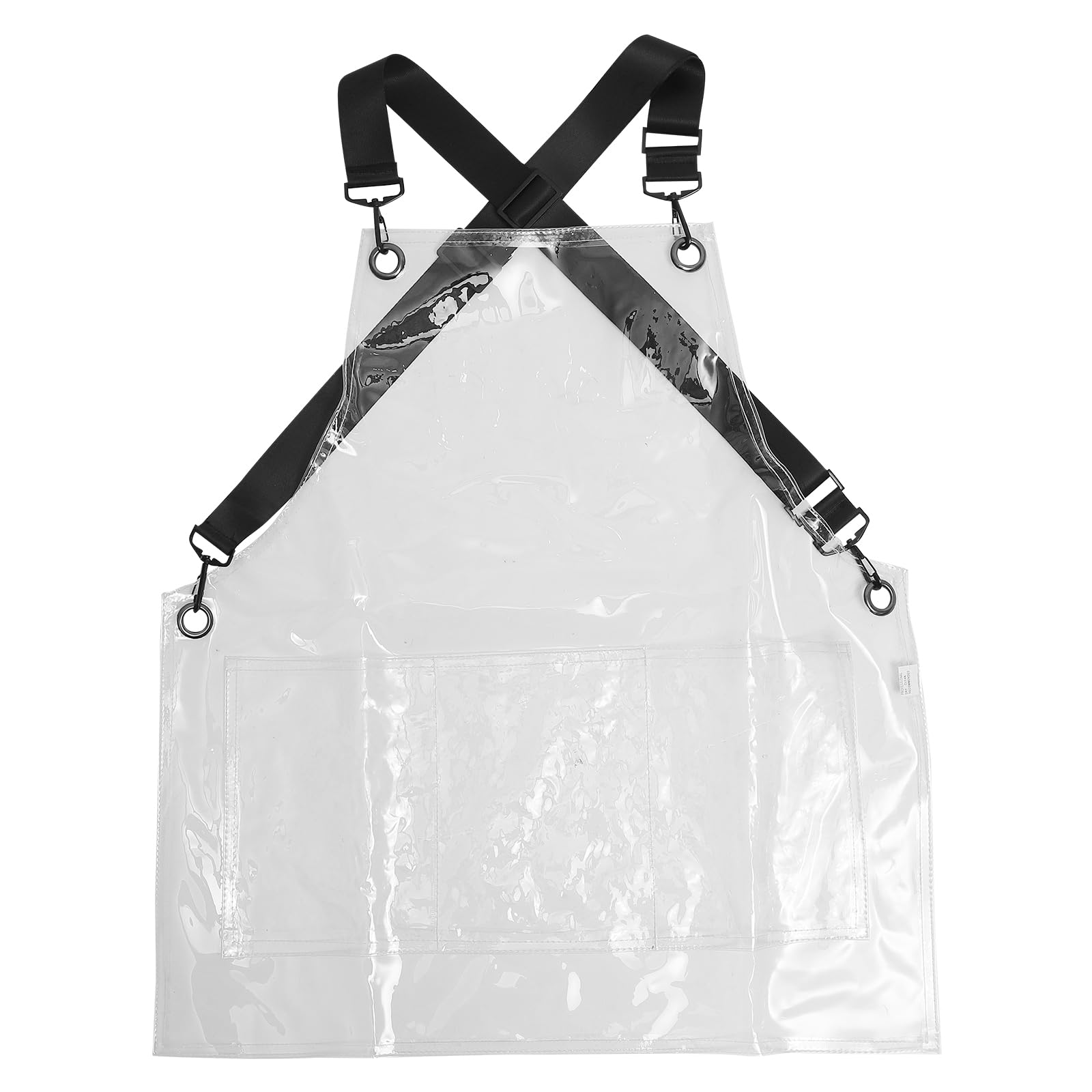 Transparente Tpu Arbeitsschürze mit Verstellbaren Kreuzgurten | Ölabweisend, Schlichtes Design, Platzsparend, Friseursalon und Gartenarbeit, Frauen und Friseure