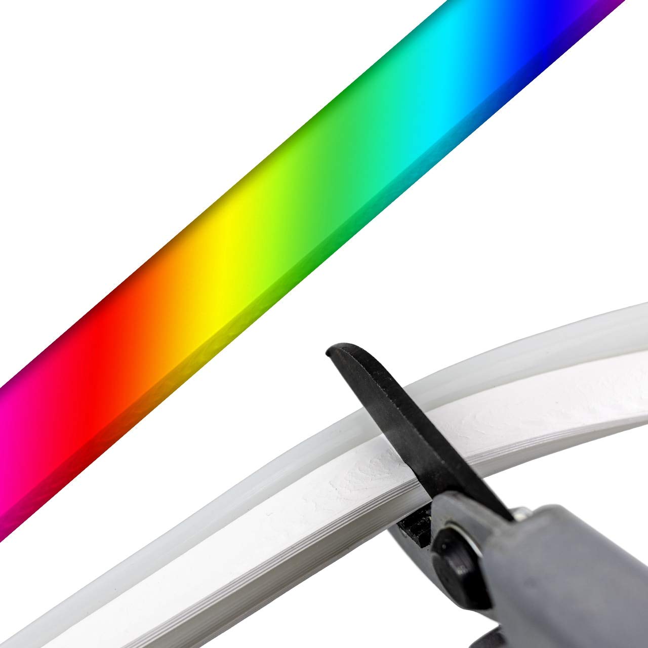 Brilliant Brand Lighting RGB Color Changing SMD LED Neon Rope Light - 120 Volt - Custom Cut - 13.12 Feet