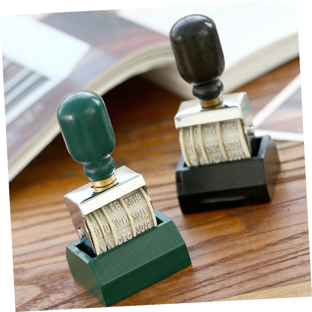 STOBOK 3stücke Vintage Datum Stempel Roller Knopf Stempel Für Scrapbooking Und Bastelprojekte Präzise Datumsstempel Für Geschenkanhänger Und Karten Einfach Zu Bedienen Klare