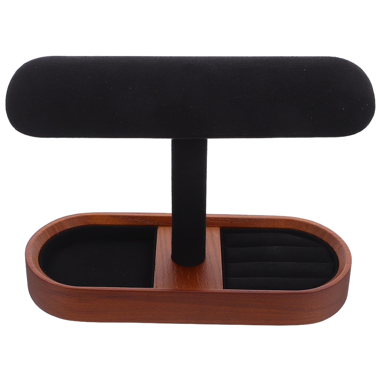 Massiver Holz Schmuckständer mit T bar Design Multifunktionaler Organizer für Manschettenknöpfe und Armreifen für Zuhause und Geschäfte
