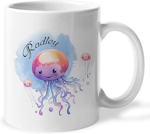 Miniatura 8 de Tazas de café personalizadas de porcelana de rana divertida con nombre, taza de té de rana floral personalizada, lindas tazas de viaje de rana