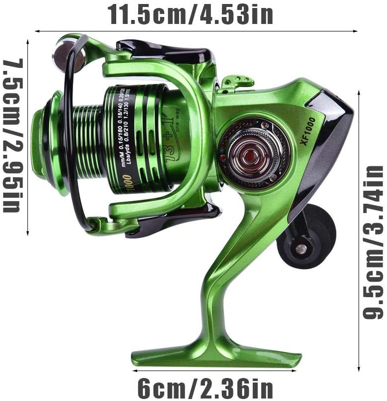 Fishing Reel Smooth Powerful Fresh Saltwater Fishing Reels for Fishing Tackle Accessory(XF1000)
