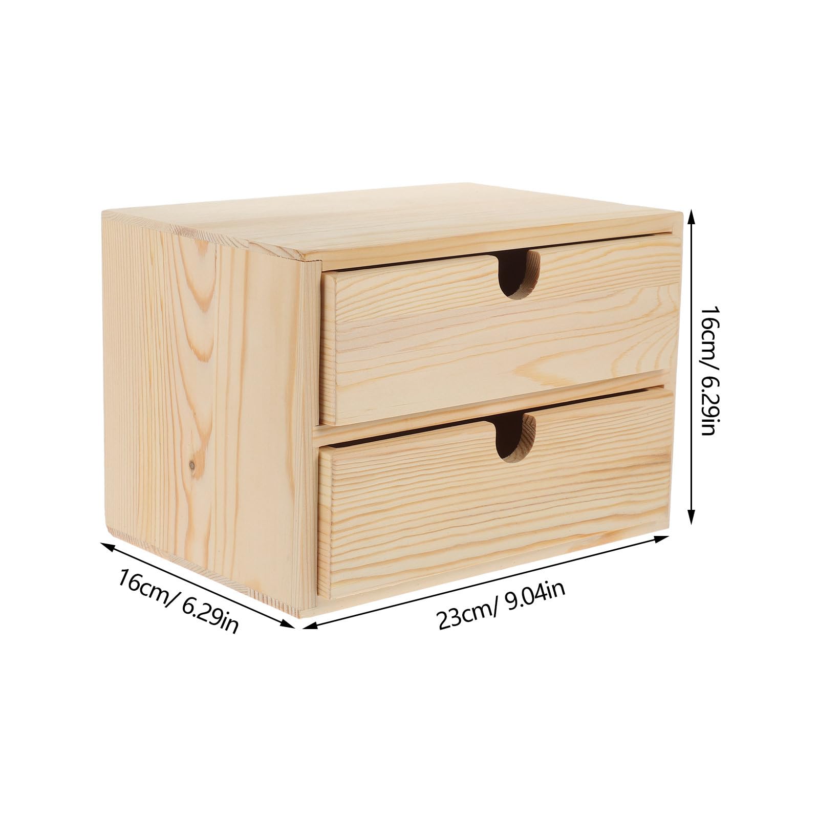 Cassettiera in Legno Cassetti Multistrato Mobiletto Vintage per Gioielli e Accessori da Tavolo Compatto per Ufficio e Casa Ampio Spazio di Stoccaggio