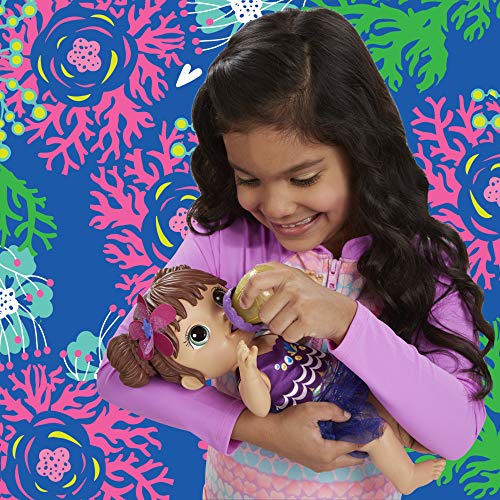 Baby Alive Baby Wassernixe, braunhaarige Puppe – Bild 6