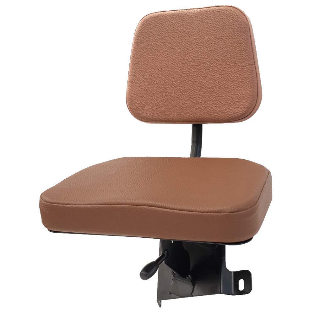 Siège passager pliable pour tracteurs Kubota M 100 Series et tracteurs en PVC, marron