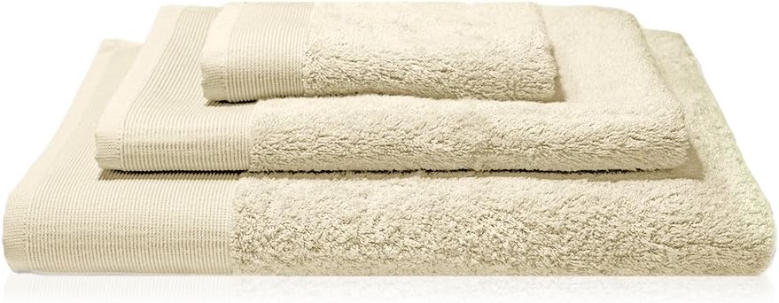 100% Bamboo Viscose Towel Set 3Piece Beige