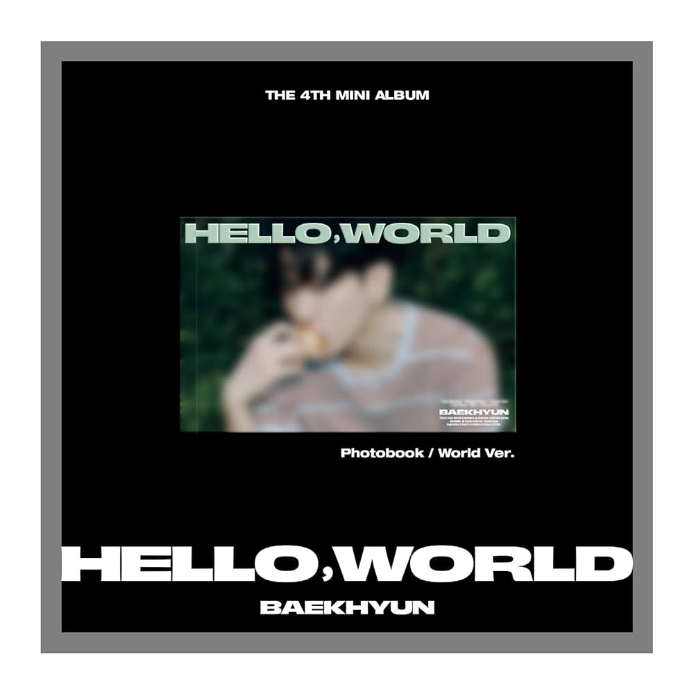 BAEKHYUN ベッキョン Hello world アルバム 直筆サイン BAEKHYUN EXO Hello, World 4th Mini Album Hello Ver. SIGNED