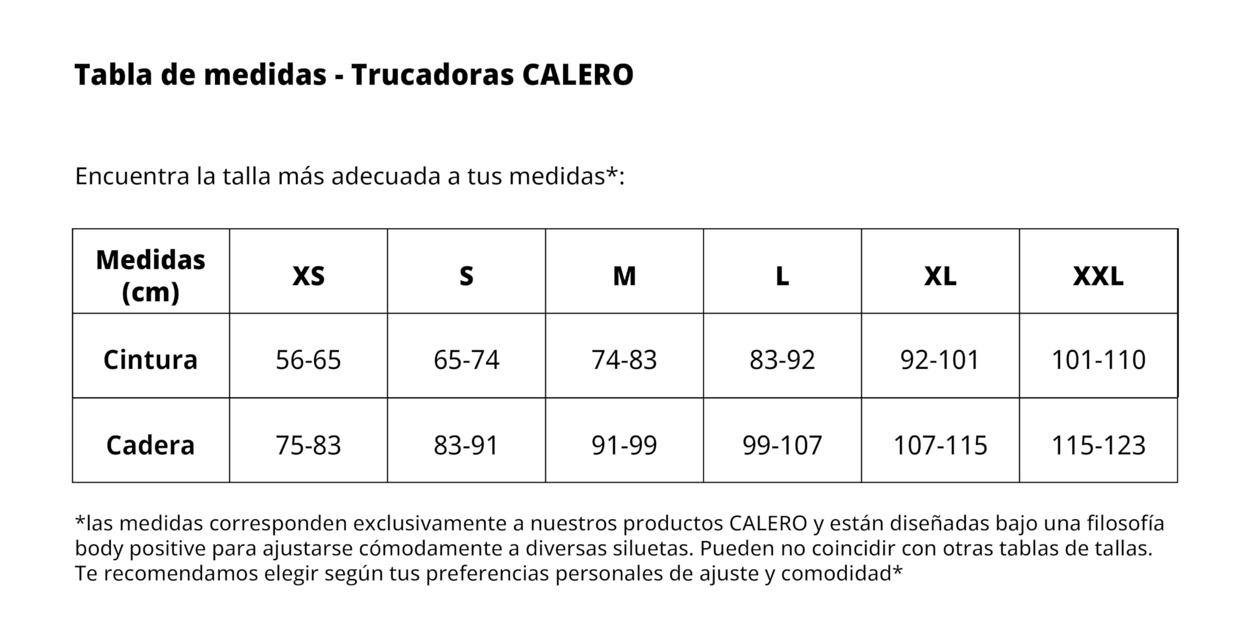 CALERO Tanga trucadora