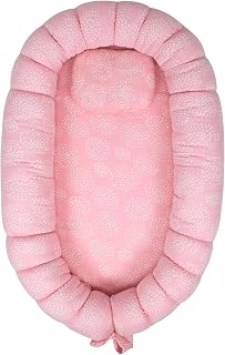 TIDY SLEEP Baby Nest – Soft Lounger for Newborns and Infants (Puff Pink) Price In India
