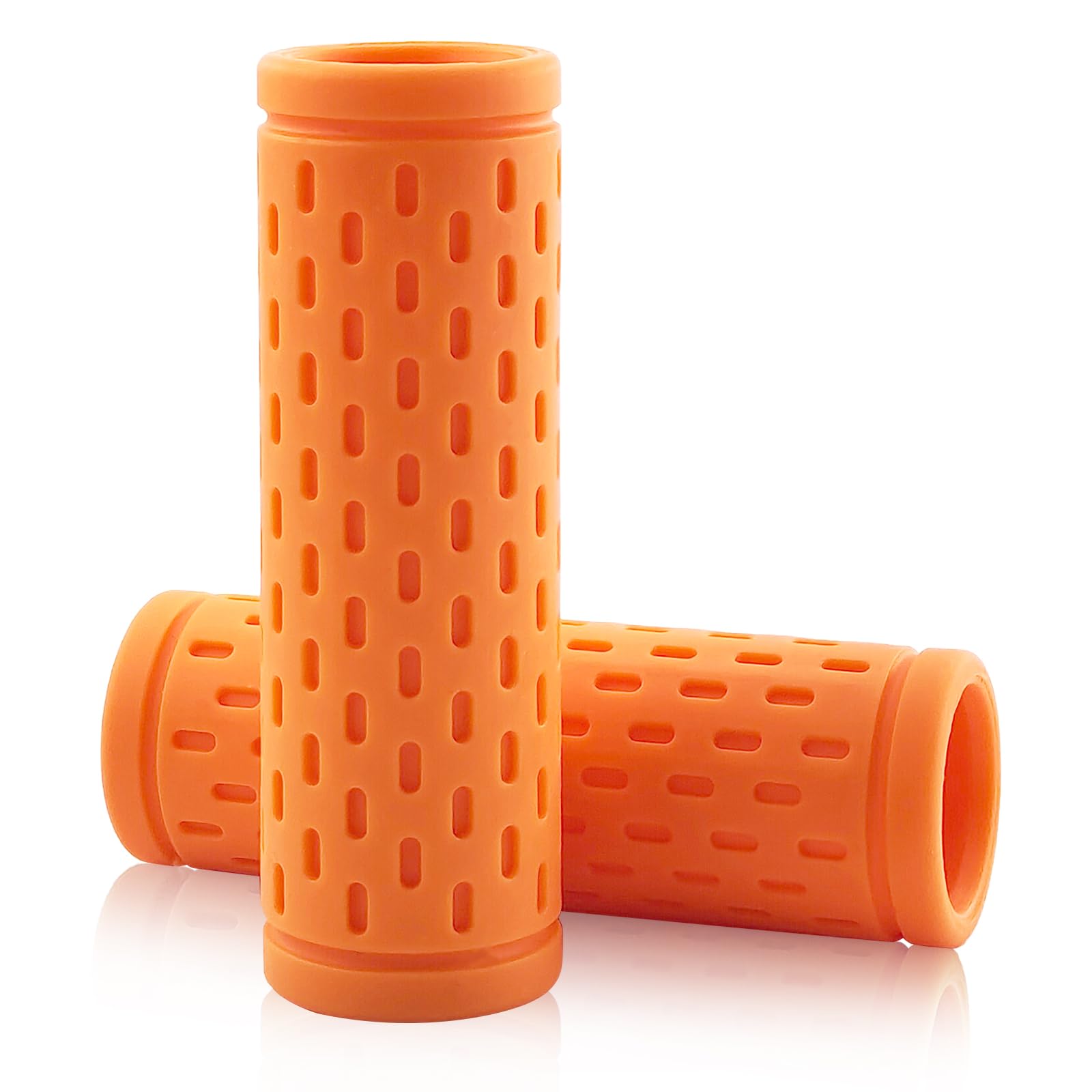 1 Pair Ergonomic Bicycle Grips 22 mm Universal, Non-Slip Rubber for MTB, BMX, Scooter, Double Secure Closure, for Children and Adults with Anti-fatigue Design