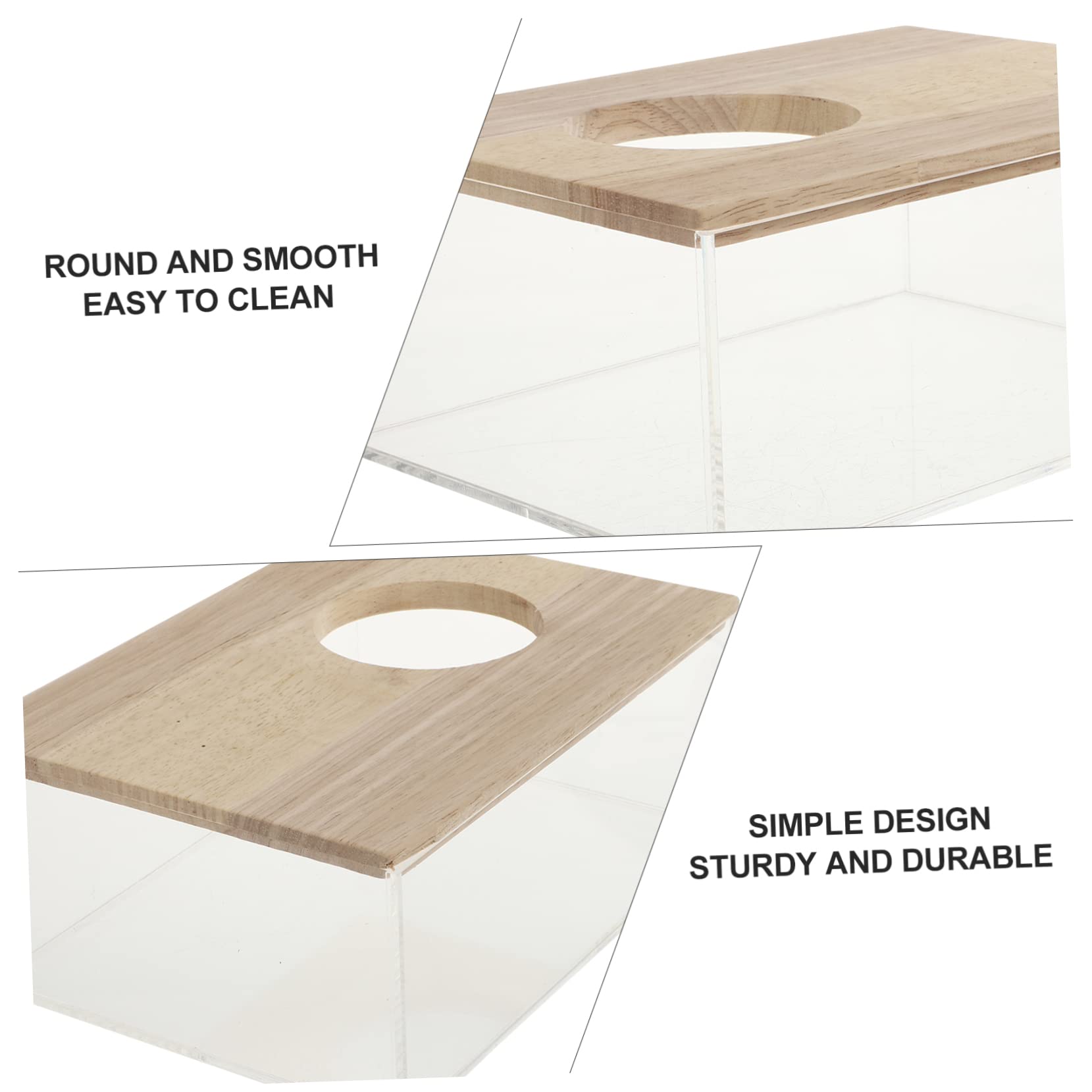 Transparente Hamsterbadewanne aus Acryl mit Feinem Sandbad Leicht und Sicher für Kleine Haustiere für Zuhause und Tiergeschäft