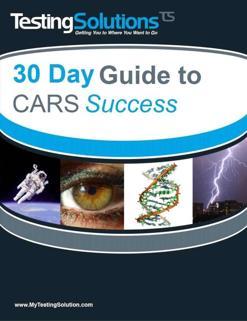 Testing Solutions' 30 Day Guide to MCAT CARS Success | Critical Analysis and Reasoning Skills Kindle Edition