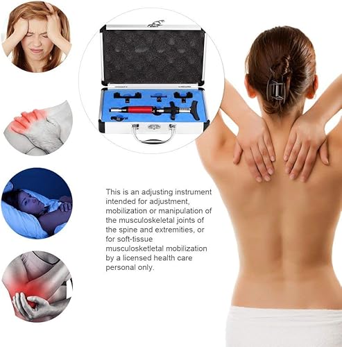 Miniatura 3 de YUYTE Masajeador manual de 6 niveles, herramienta de ajuste quiropráctico de columna vertebral manual portátil, pistola de corrección de columna