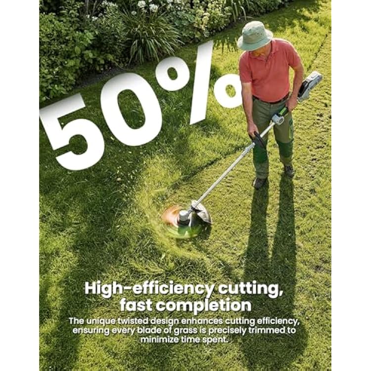 18 Pack (AL2420PD) Twisted Trimmer Lines Compatible with All EGO 15 String Trimmers, 0.095 252FT Replacement Trimmer Line for EGO Weed Wacker, Dual Color Pre-Cut Heavy Duty Line for EGO Weed Eater