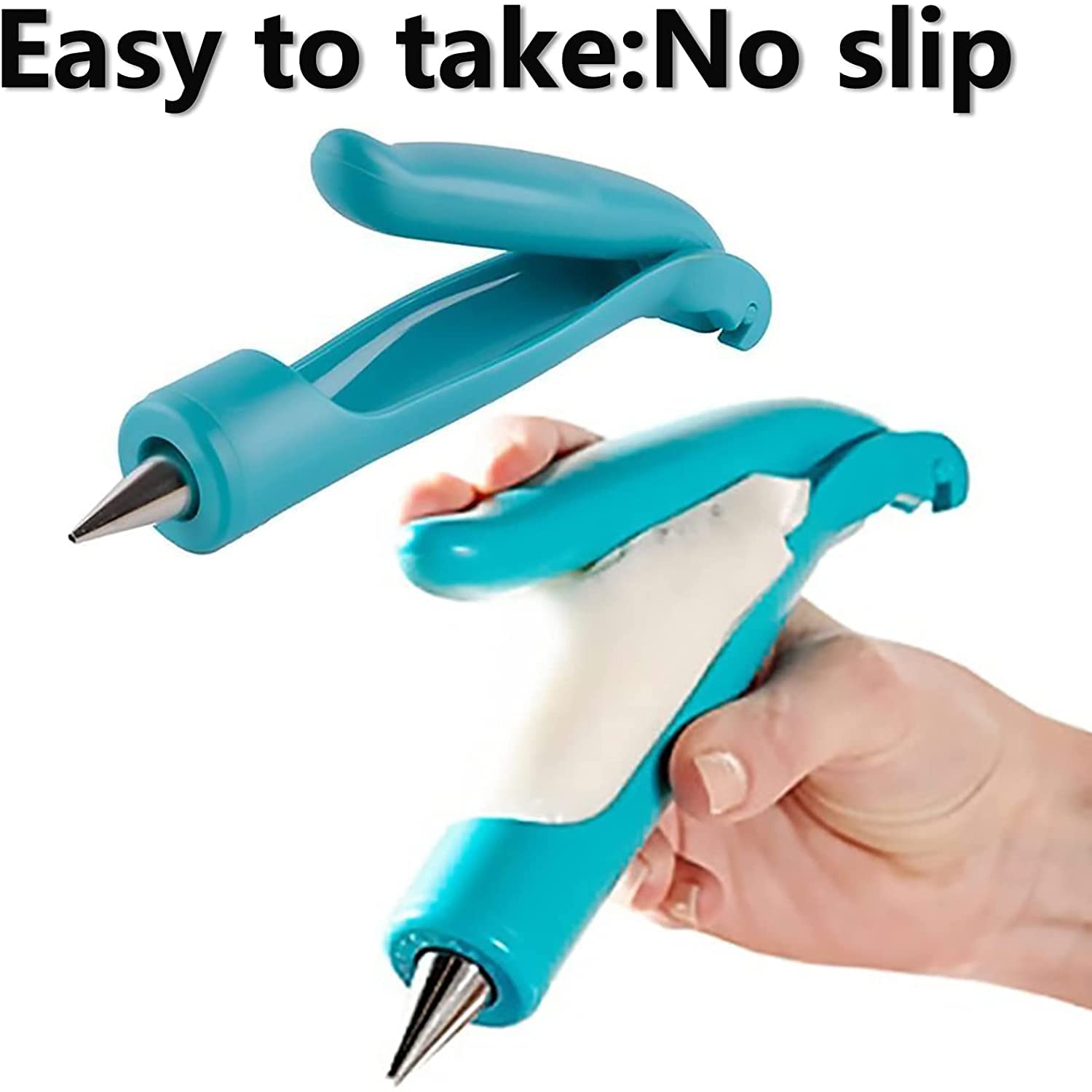 Cake Decorating Pen Tool Kit Pastry Bag DIY Cake Deco Tools Kit Pastry Icing Pen Piping Kit Bags(Blue), Cakepen - Image 2