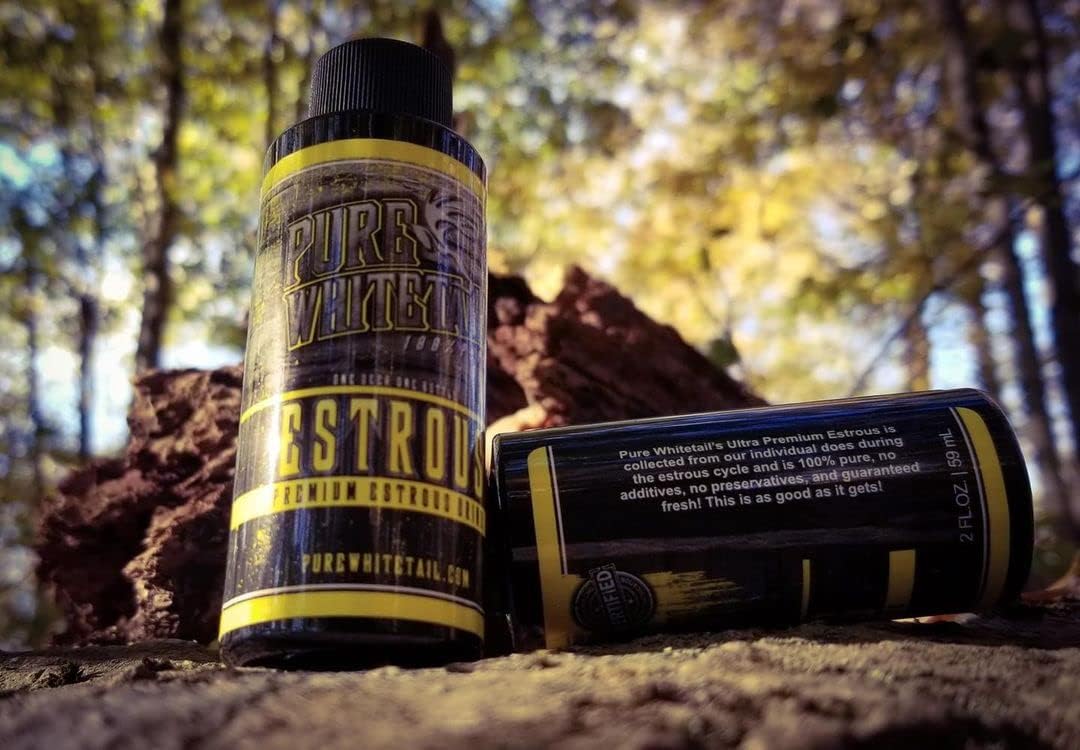 Ultra-Premium Doe Estrous Urine | 100% Pure Mock Scrape Scent for Scent Wick or Drag Line, Doe Pee from One Individual Doe in Heat