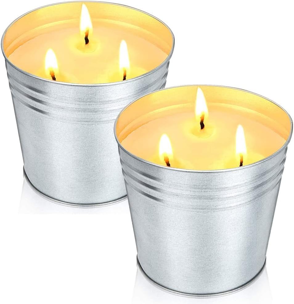 Citronella Candles Outdoor Large, 2 X 14Oz Garden Citronella Candle 3