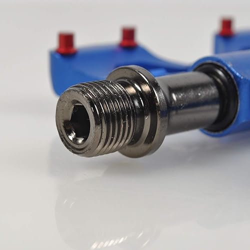 Miniatura 4 de ThinkTop Pedales de bicicleta de 3 rodamientos de bicicleta de montaña de carretera plataforma pedales sellado plano Lubricate rodamiento eje 916