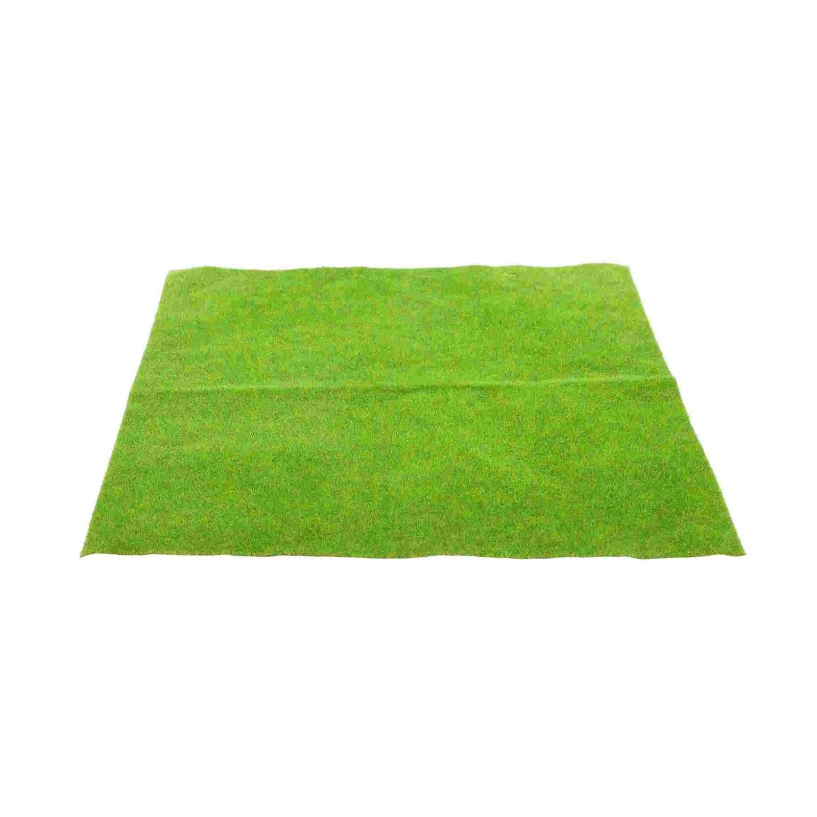 GMGQJST Artificial Grass 10pcs Artificial Lawn Plant Turf Model Sand Table Supply DIY Grass Dollhouse Miniature Plastic