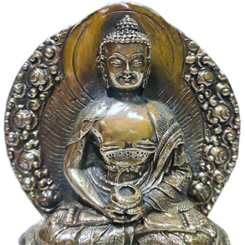 Statue Bouddha Sakyamuni cuivre contre le stress à la maison