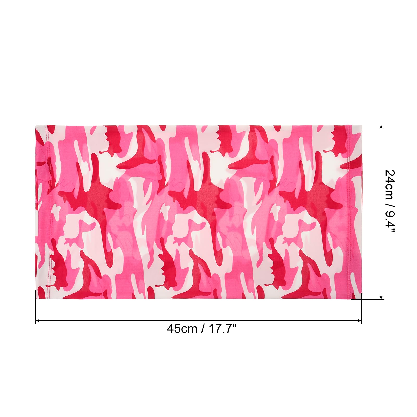 PATIKIL Neck Gaiter, 4 Pack Breathable Cooling Face Cover Scarf for Men and Women Sun Protection Face Neck Cover for Cycling Running, Camo Rose Red