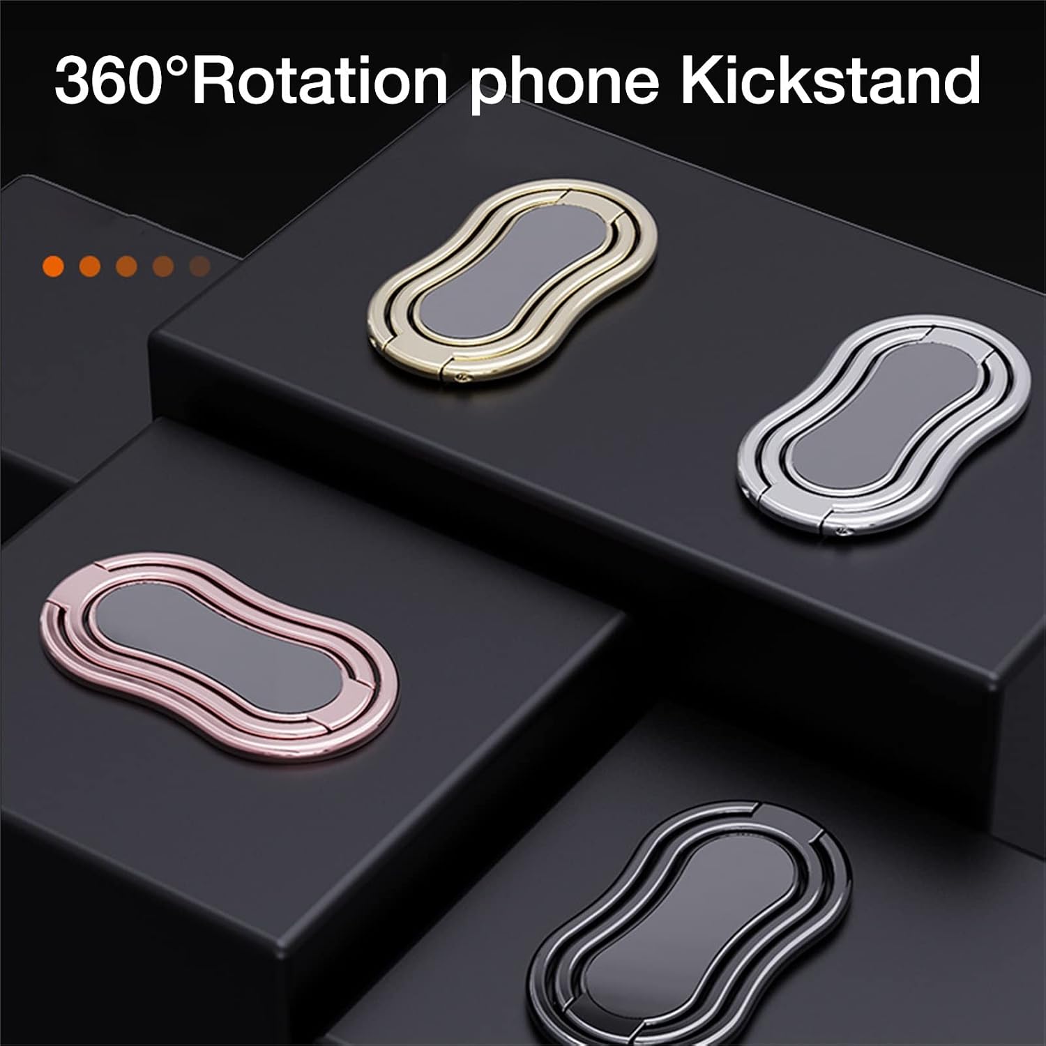 Phone Holder Foldable Finger Kickstand Desktop 360 Degree Folding for Magnetic Absorption Grip Stand