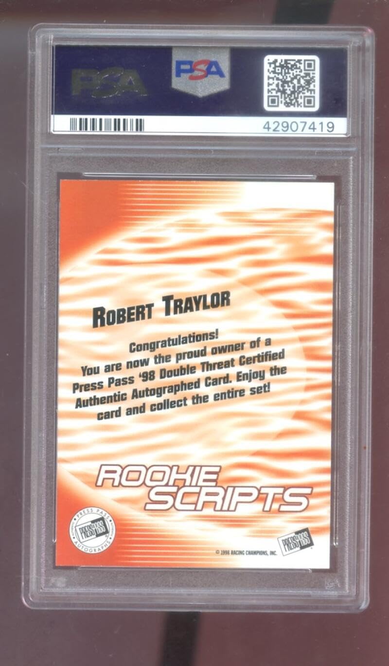 1998-99 Press Pass Robert Traylor ROOKIE RC AUTO SIGNED Autograph Autographed Card PSA 8 Graded Basketball NBA COA Double Threat Scripts