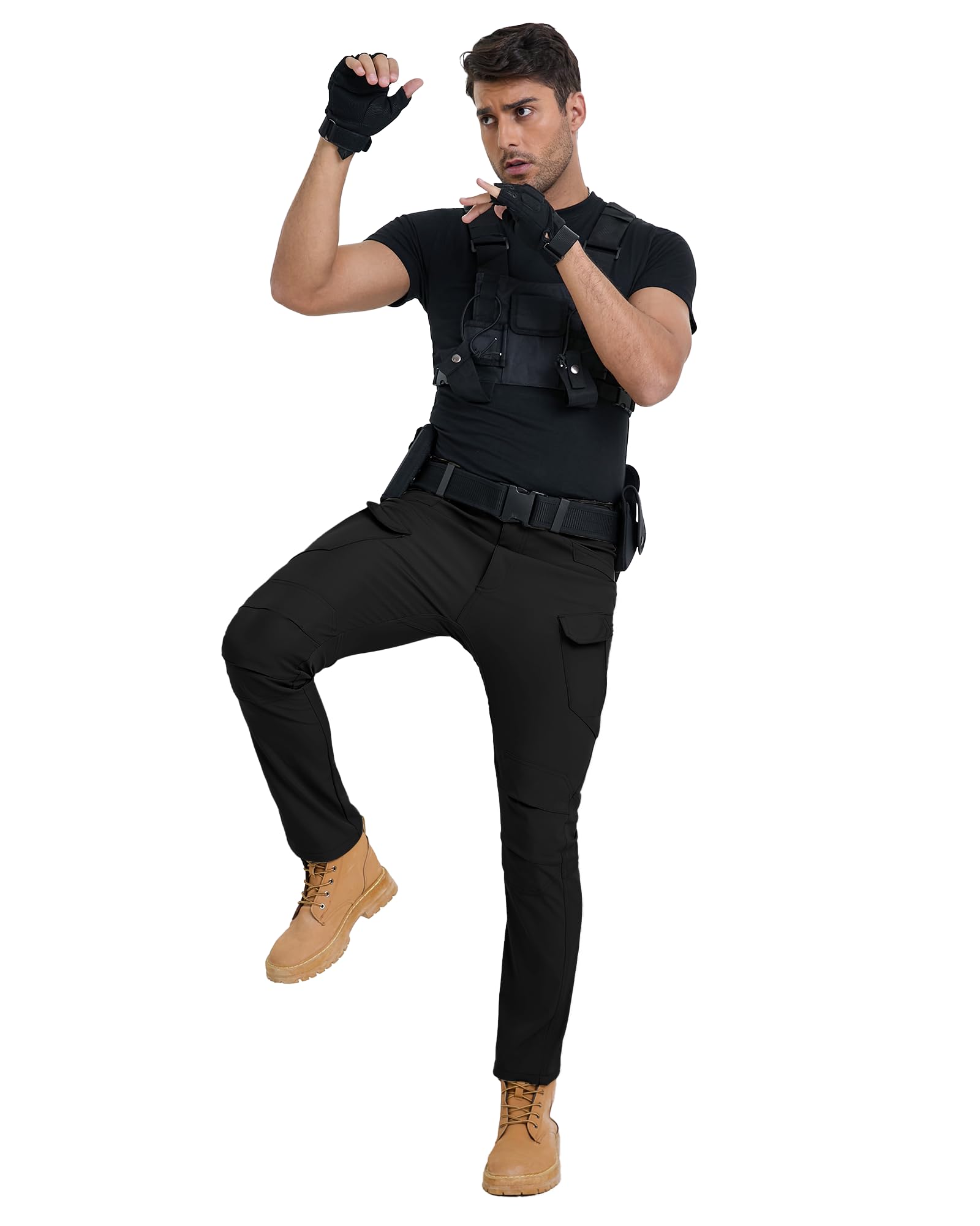 YAOBAOLE Pantalon Tactique Homme X7 Cargo Treillis Militaire Randonnée Chasse Pantalon de Travail avec Plusieurs Poches