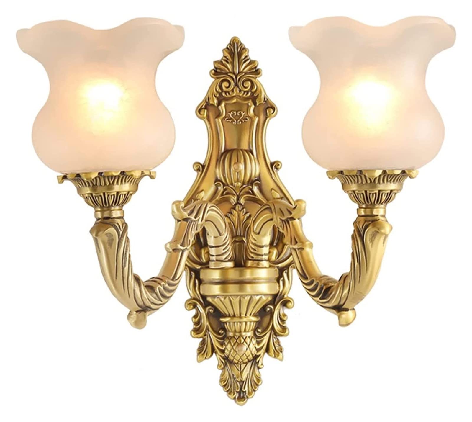 ZTCHSENZT Wall Lamp Light Style Copper Living Room Bedroom Bedside Lamp Retro Marble Corridor Aisle Lamp Wall Light,E