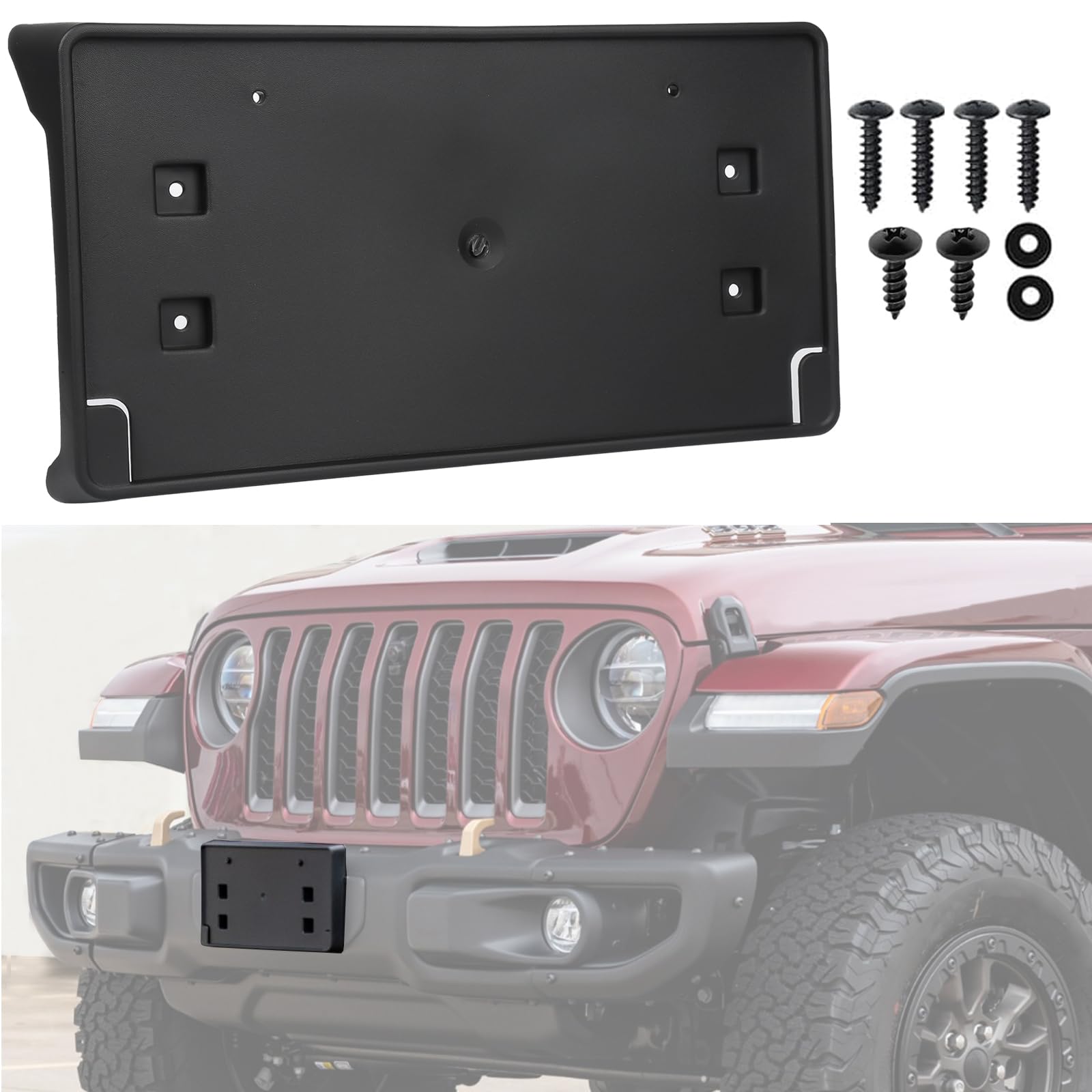 Amazon.com: OKPARZ Front License Plate Bracket for 2018-2024 Jeep