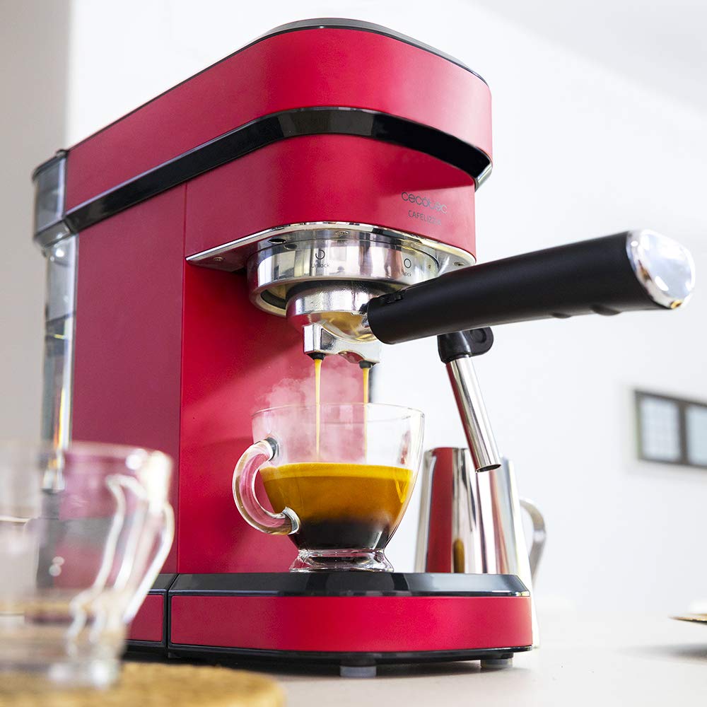 Cecotec Cafelizzia 790 Ekspres do Kawy, Czerwony, 1350W 230V