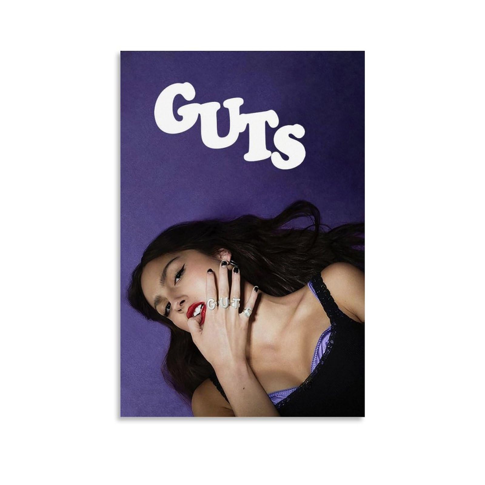 Maynuo Olivia Poster Rodrigo Guts Music Album Cover 90s Canvas Art Painting Decor Wall Posters Bedroom Gym Decorative Gift 12x18inch(30x45cm)