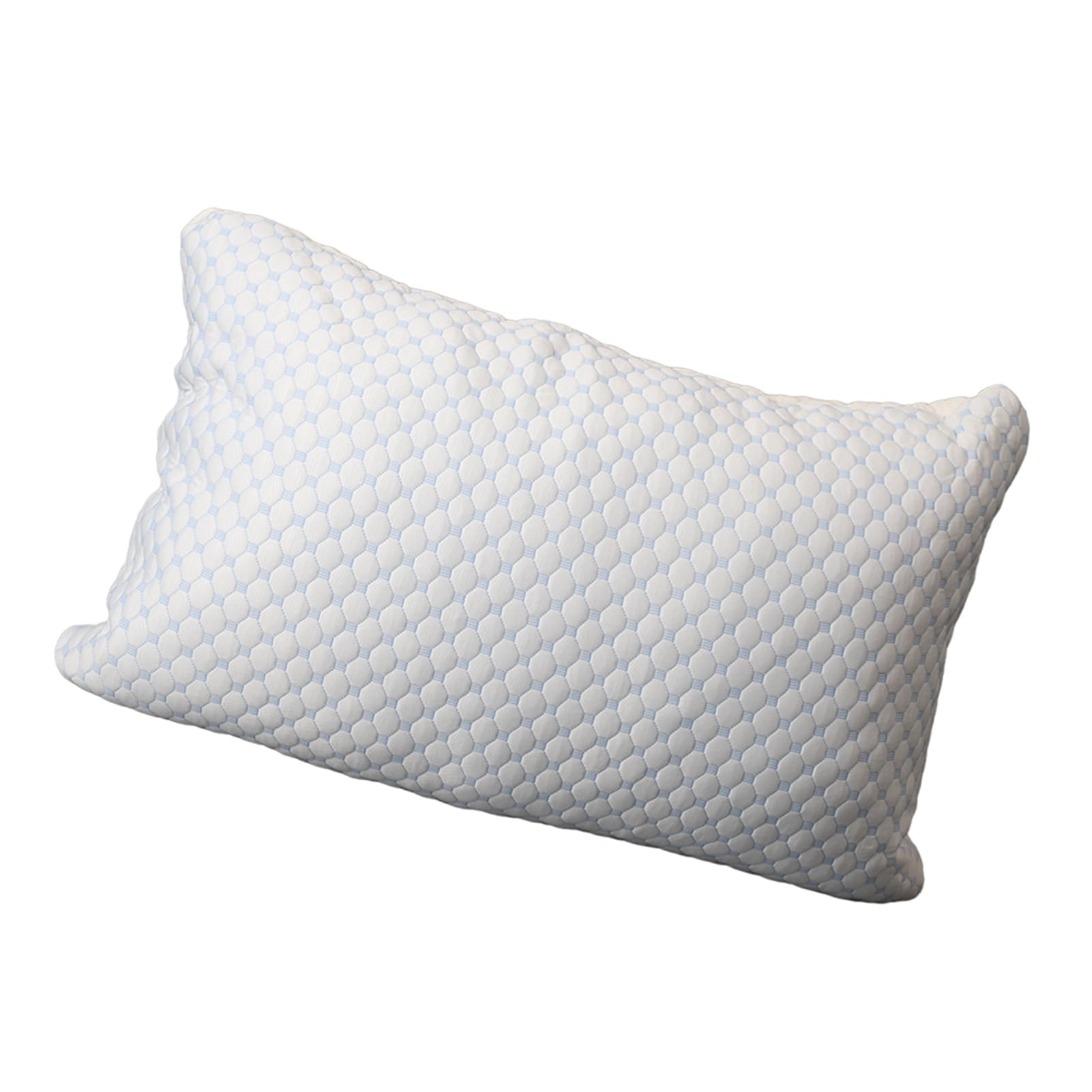 Fdit Cuscini in Memory Foam Triturati Queen Size Set di 2 Cuscini Regolabili con Infusione di Gel Rinfrescante con Copertura in bambù per Chi Dorme Sul Lato dello Stomaco Posteriore