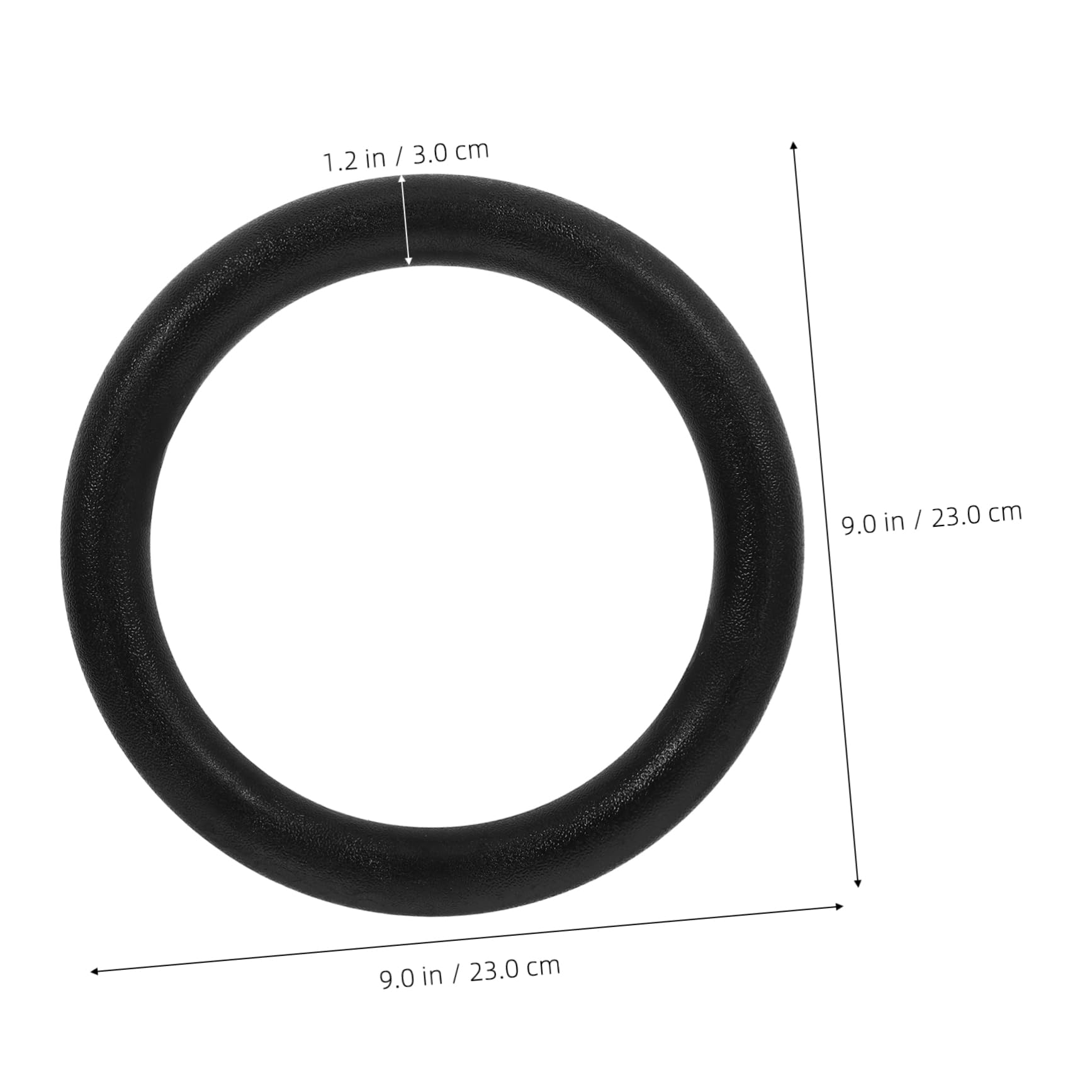 Anillos de Gimnasia 2 Piezas de Repuesto hasta 400kg ABS Negro