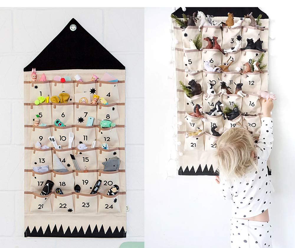 Amazon.co.jp: ウォールポケット クリスマス アドベント カレンダー