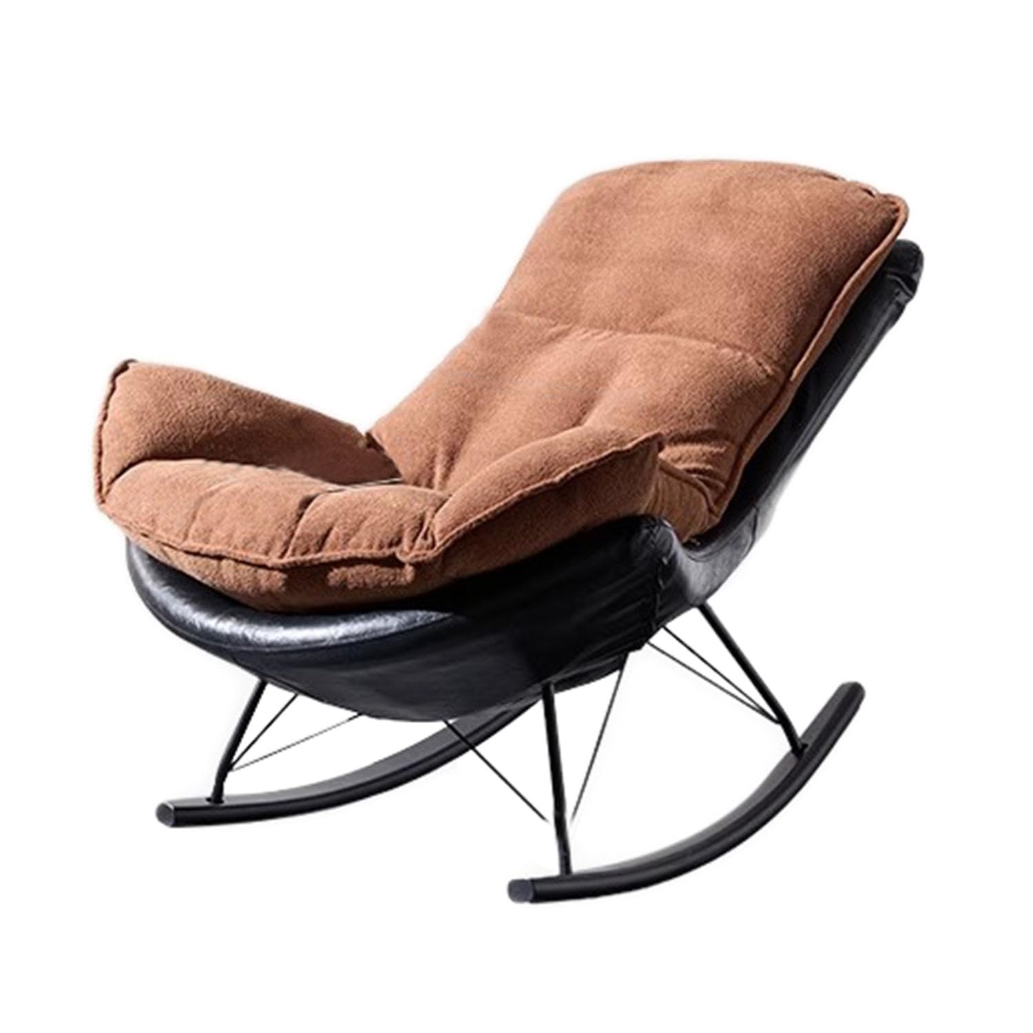 Genérico Silla Mecedora ergonómica con Asiento reclinable Acolchado: cómoda para Relajarse y Leer en la Sala de Estar, el Dormitorio o el balcón. Elegante Tumbona para una Comodidad máxima.