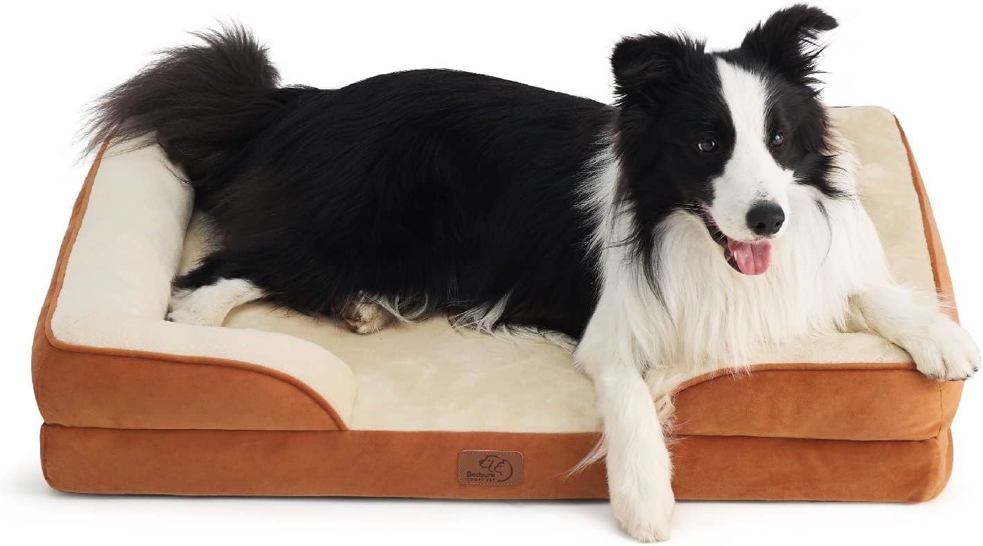 Bedsure Orthopedic Dog Bed for Large Dogs Big Washable