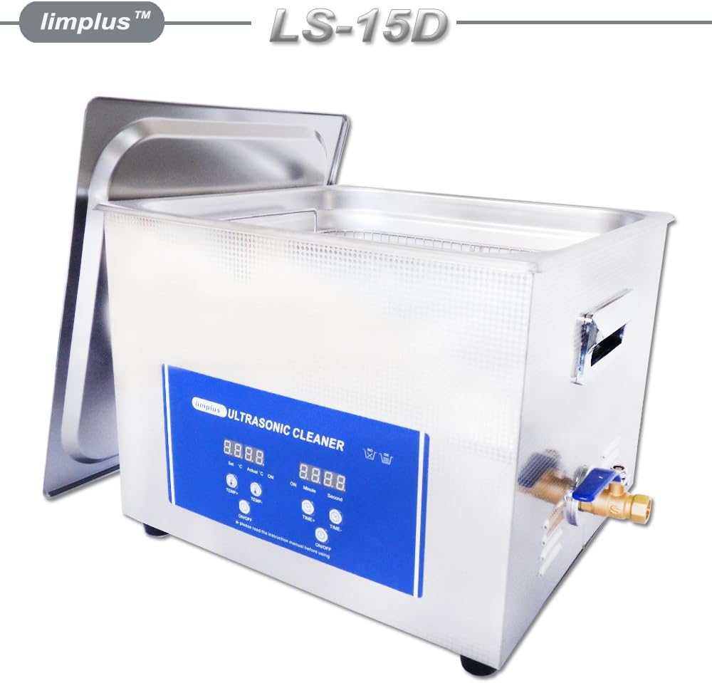 High Power Ultrasonic Cleaner 15liter with Automatic Constant Temperature 360W Ultrasonic Power