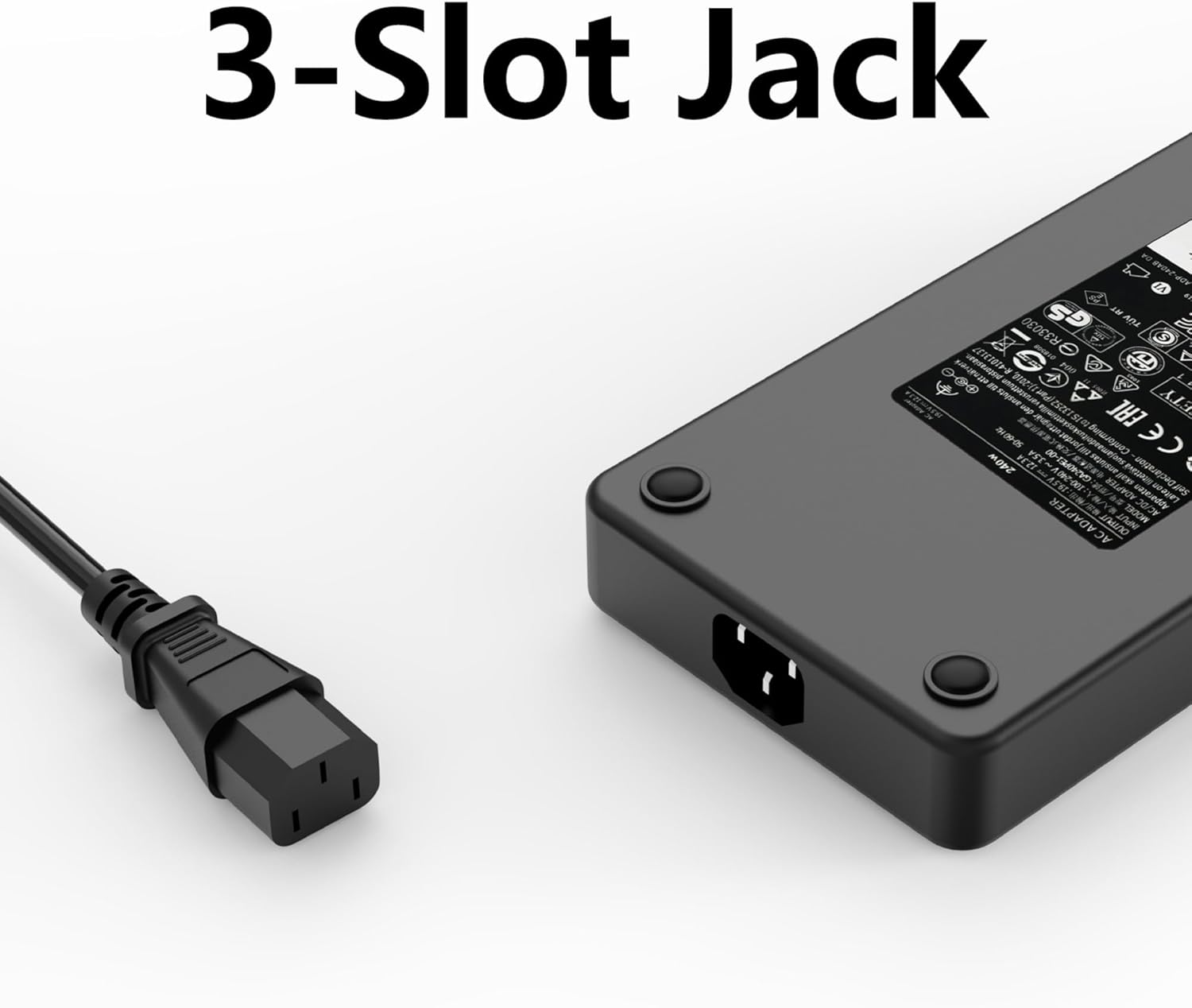 Slim 240Watts Laptops Charger for Dell Alienware 15 17 M17x M18x R3 R4 R5 m15 r7 Precision M6800 M6700 M6600 M6500 M6400 GA240PE1-00 Power Supply Cord,