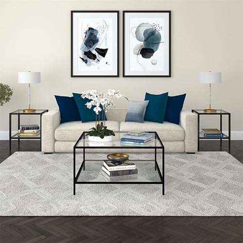 Henn&Hart Square 32" Wide Square Coffee Table In Blackened Bronze, Modern Square Coffee Tables For Living Room, Studio Apartment Essentials #TOP4