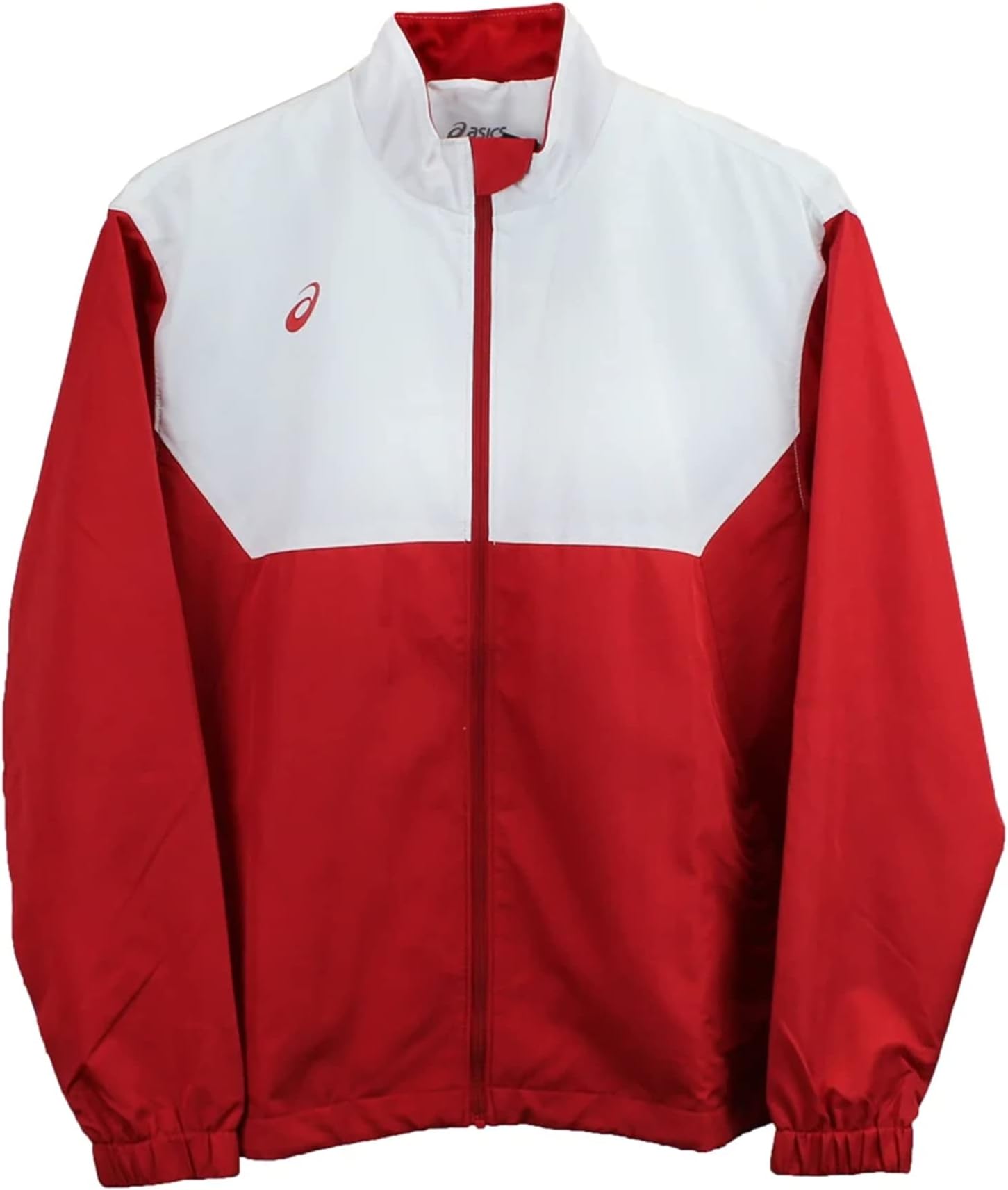 adidas red and white windbreaker