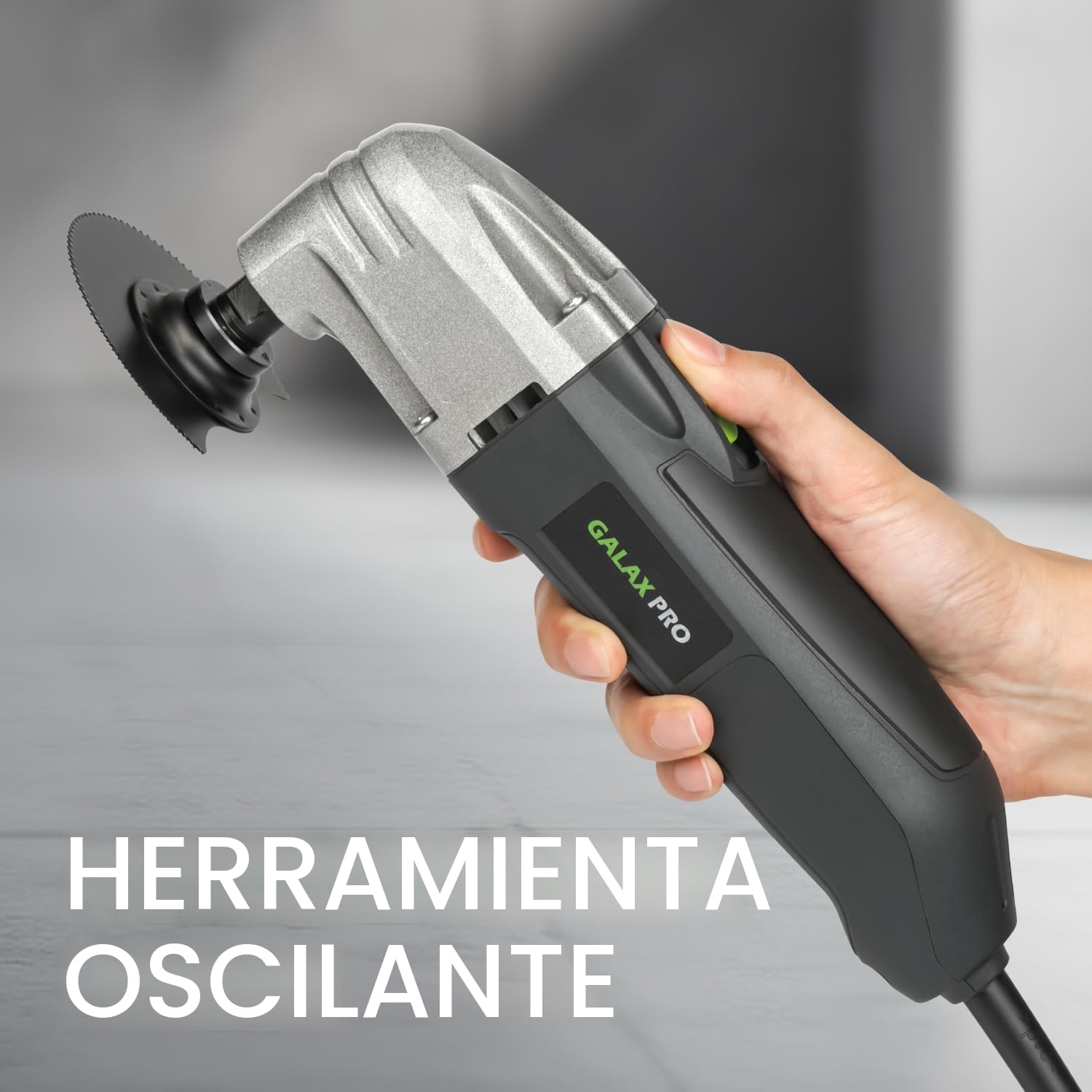 GALAX PRO Herramientas de Oscilación 180W, Herramienta multifunción 22000 OPM, 12 Piezas de accesorios con Láminas de Cambio Rápido Multifunción para lijar, brunir.