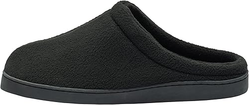 Miniatura 4 de Alpine Swiss Wide Mens Fleece Clog Slippers Wide Width Slip-On House Shoes with Memory Foam Cozy Durable Indoor Comfort