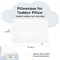 Vista 2 de KeaBabies Funda de almohada para niños pequeños de 13 x 18 pulgadas, funda de almohada de algodón orgánico para niños, niñas, funda de algodón suave